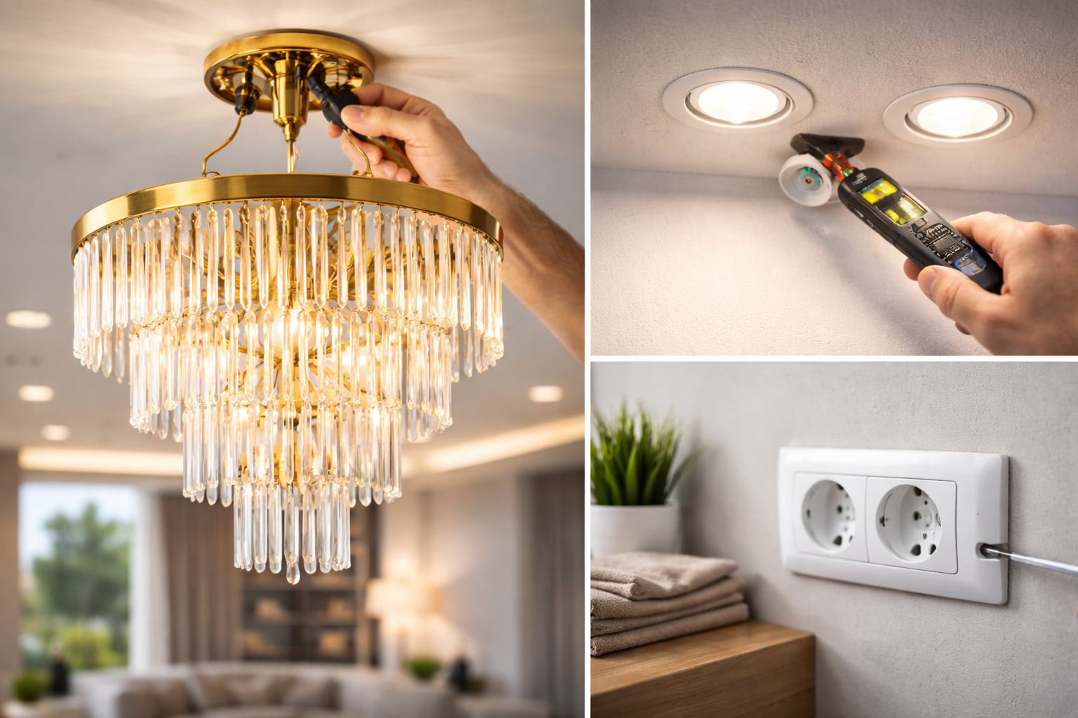 Avize Spot ve Priz Montajı